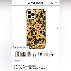 Velvet Caviar 13Pro Max Blonde Tort IPhone Case